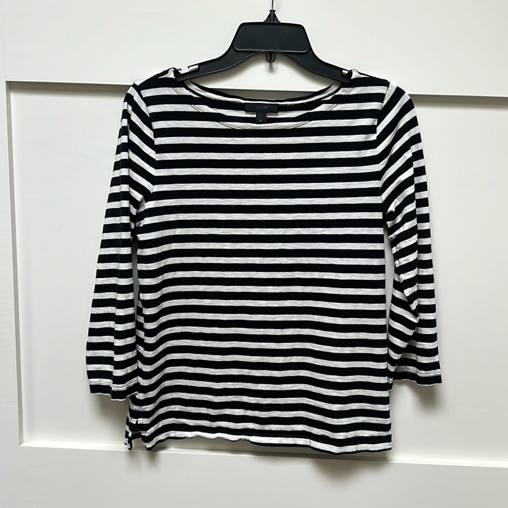 J.Crew bow neck top